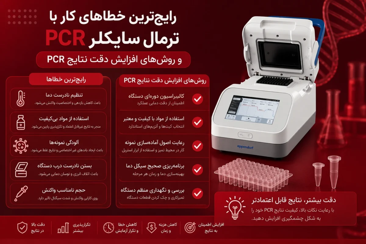 رایج‌ترین خطاهای کار با ترمال سایکلر PCR و روش‌های افزایش دقت نتایج PCR